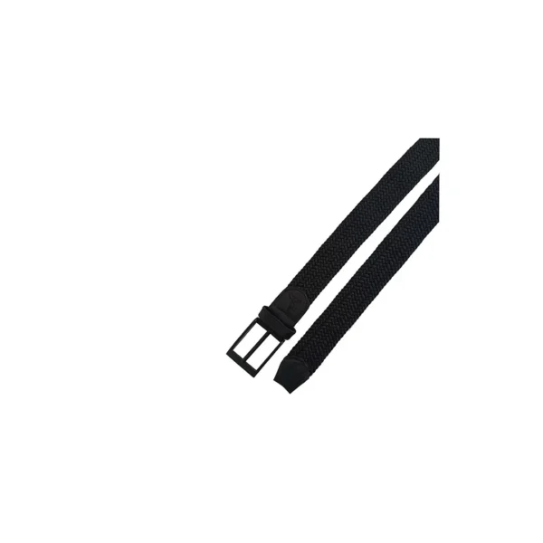 Cinturón minimalista negro tejido - Imagen 2